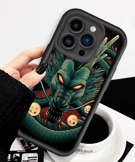 D-Dragon Ball Logo Japan Goku Eye Ladder For Apple iPhone 15 14 13 12 11 XS XR X Pro Max Plus Soft Phone Case