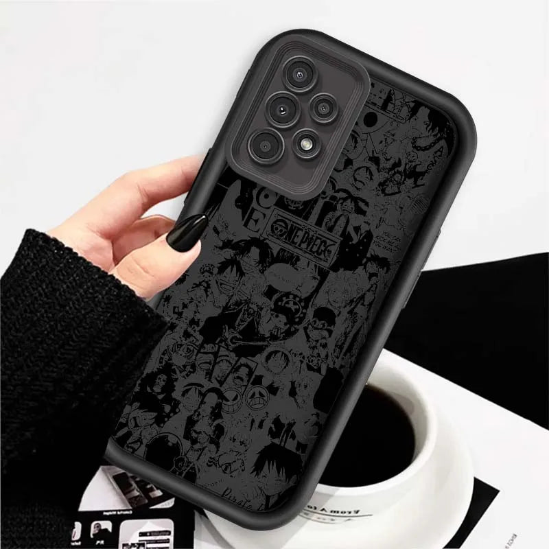 One Piece Nami D. Luffy Cute For Samsung A71 A52 A51 A34 A33 A22 A16 A15 A13 A04 A06 Note 20 Ultra 5G Eye Ladder Phone Case