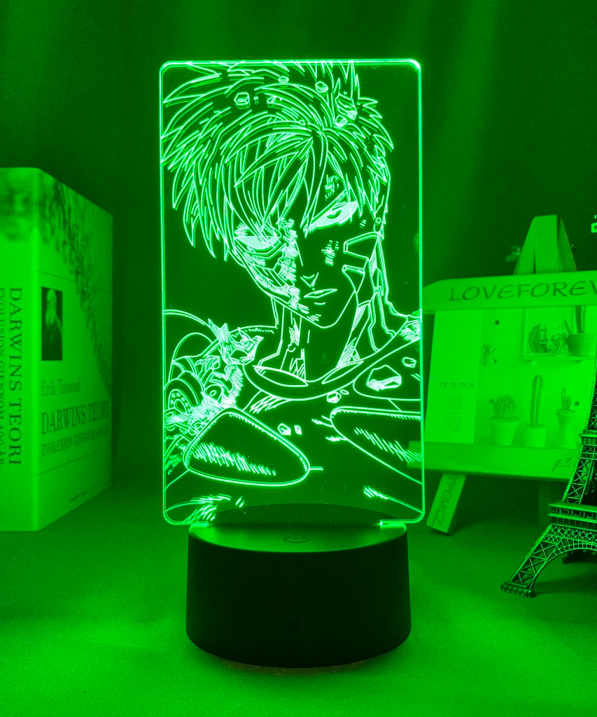 One Punch Man Saitama Figure Led Night Light Lamp for Home Decoration Nightlight Cool Manga Store Decor Ideas Table 3d Light