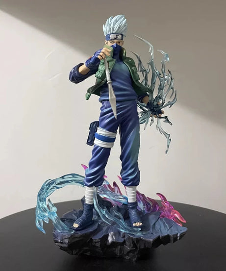 23cm Kakashi Hatake 2.0 Ten Years Ninja Action Figure Anime Collectible Model Toy With Effect Parts Desktop Ornament Boy Gift