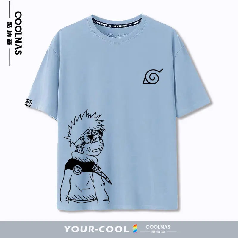 Naruto Anime Pure Cotton Kids & Family Casual Round-Neck T-Shirt 7