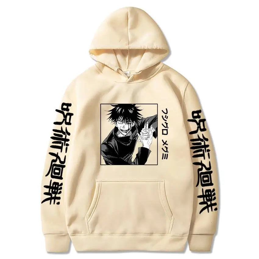 Anime Jujutsu Kaisen Fushiguro Megumi Hoodie – Unisex Graphic Harajuku Sweatshirt 5
