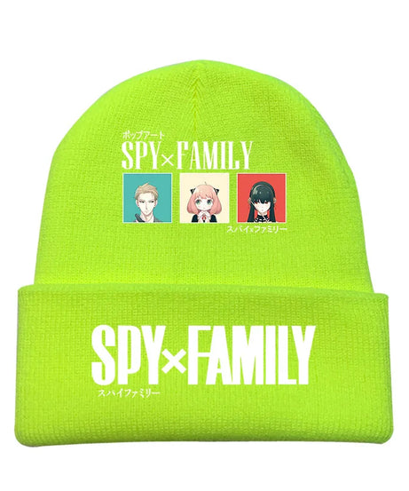 New Spy×Family Peripherals for Men and Women New Personalized Creative Letter Printing Soft, Comfortable and Warm Knitted Hats
