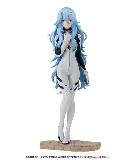 EVANGELION Anime Figure Ayanami Rei Shokugan Long Hair Action Figure Toys for Kids Gift Collectible Model