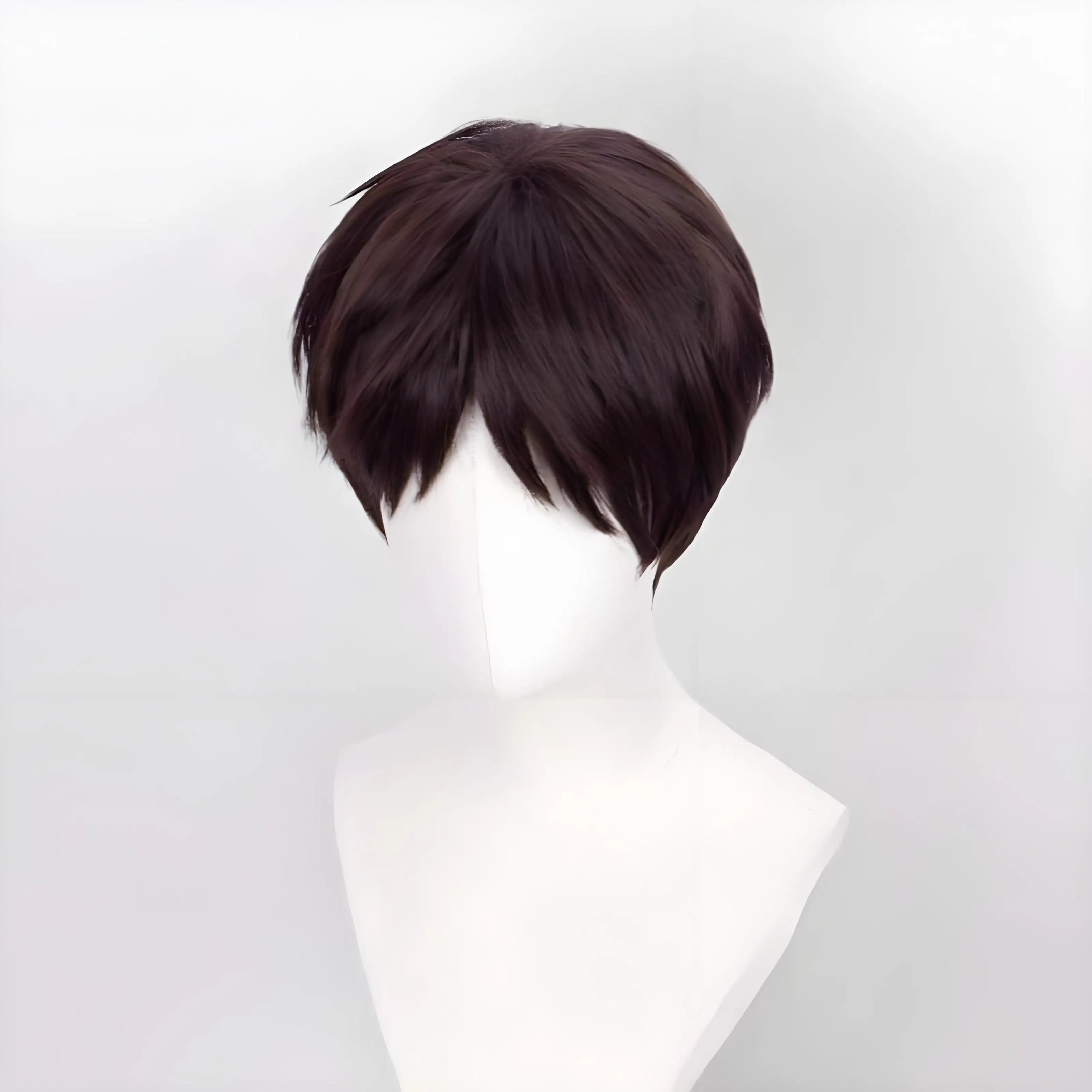 Eren Jaeger Cosplay Costume Anime Titan Costume Wig Cosplay Eren Yeager Black Hooded Trench T-shirt Pants Halloween Clothes