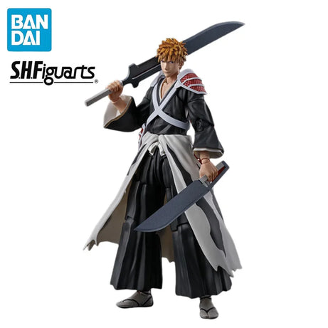 BANDAI S.H.Figuarts BLEACH: Thousand Year Blood War Kurosaki Ichigo PVC 15.5CM Anime Action Figure