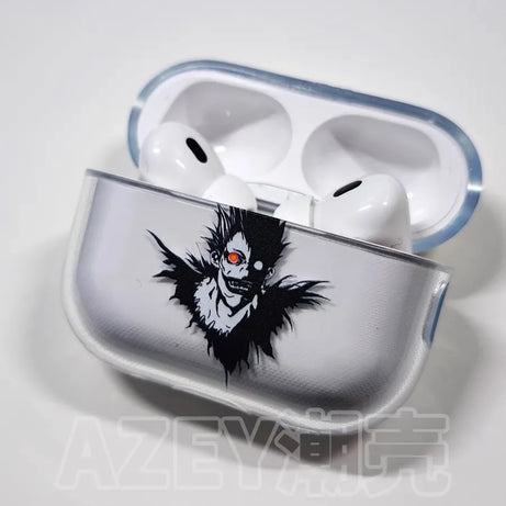 Death Note Earphone Case for Apple Airpods 1 2 3 Pro Yagami Light Lawliet Ryuk Anime AirPods Case Protective Case