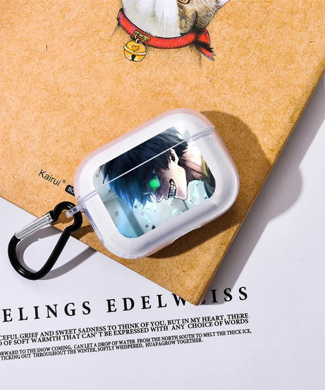 Anime My Hero Academia Midoriya Izuku Case for Airpods Pro 3 2 1 Airpod Cases TPU Transparent Earphone Cover