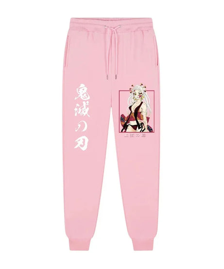 Anime Demon Slayer printed trousers men's comfortable fleece pants jogging men's trousers casual versatile sweatpants S-3XL