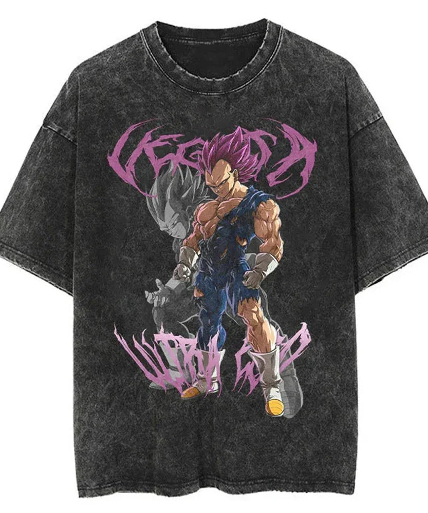 Dragon Ball Oversized Vintage T-Shirt – Streetwear Cotton Tee