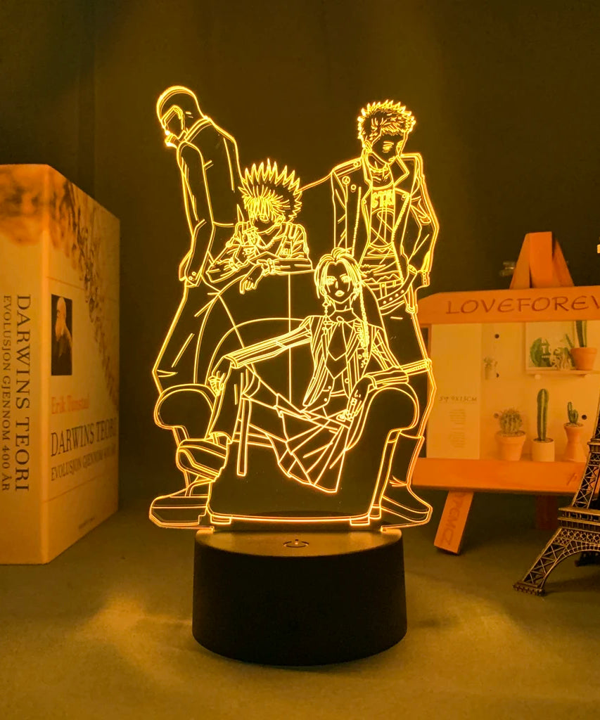 Anime Nana 3D LED Nightlight for Bedroom Decor Table Lamp Nana Osaki Figure Kids Child Girls Light Manga