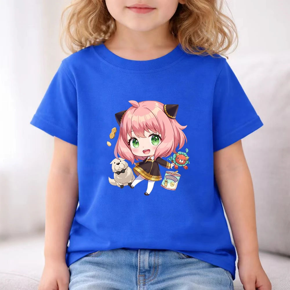 Spy x Family Anya Forger Kids T-Shirt & Shorts 2-Piece Summer Outfit Set 4