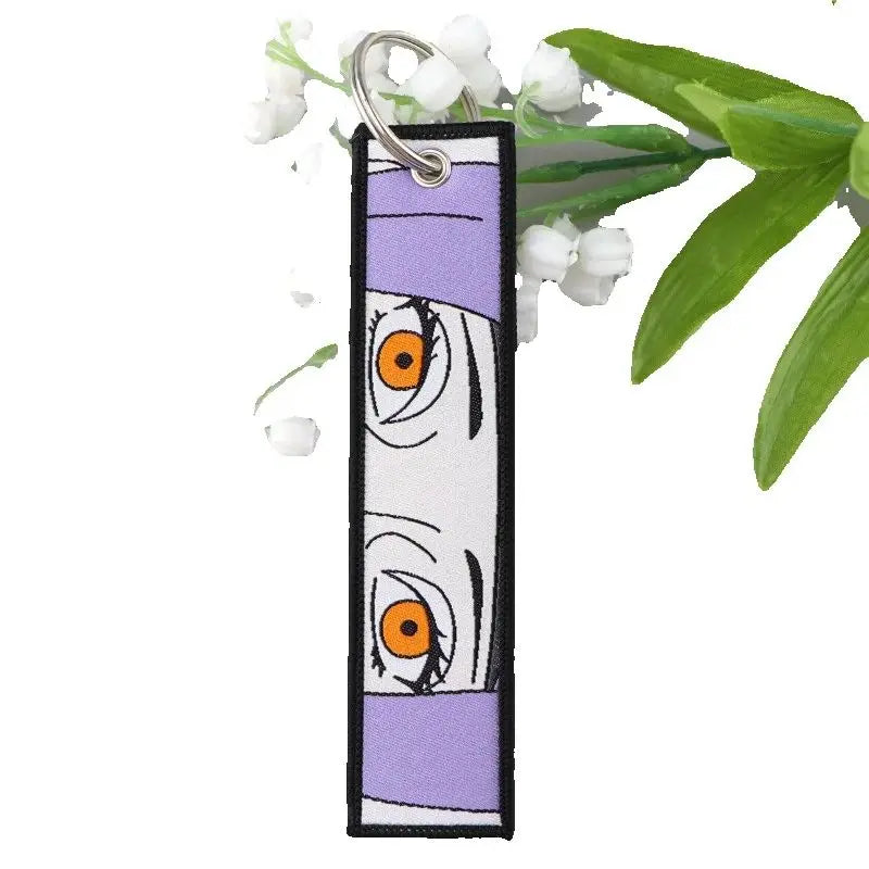 Naruto Embroidered Anime Key Tag – Unique Manga Keychain & Backpack Accessory 5