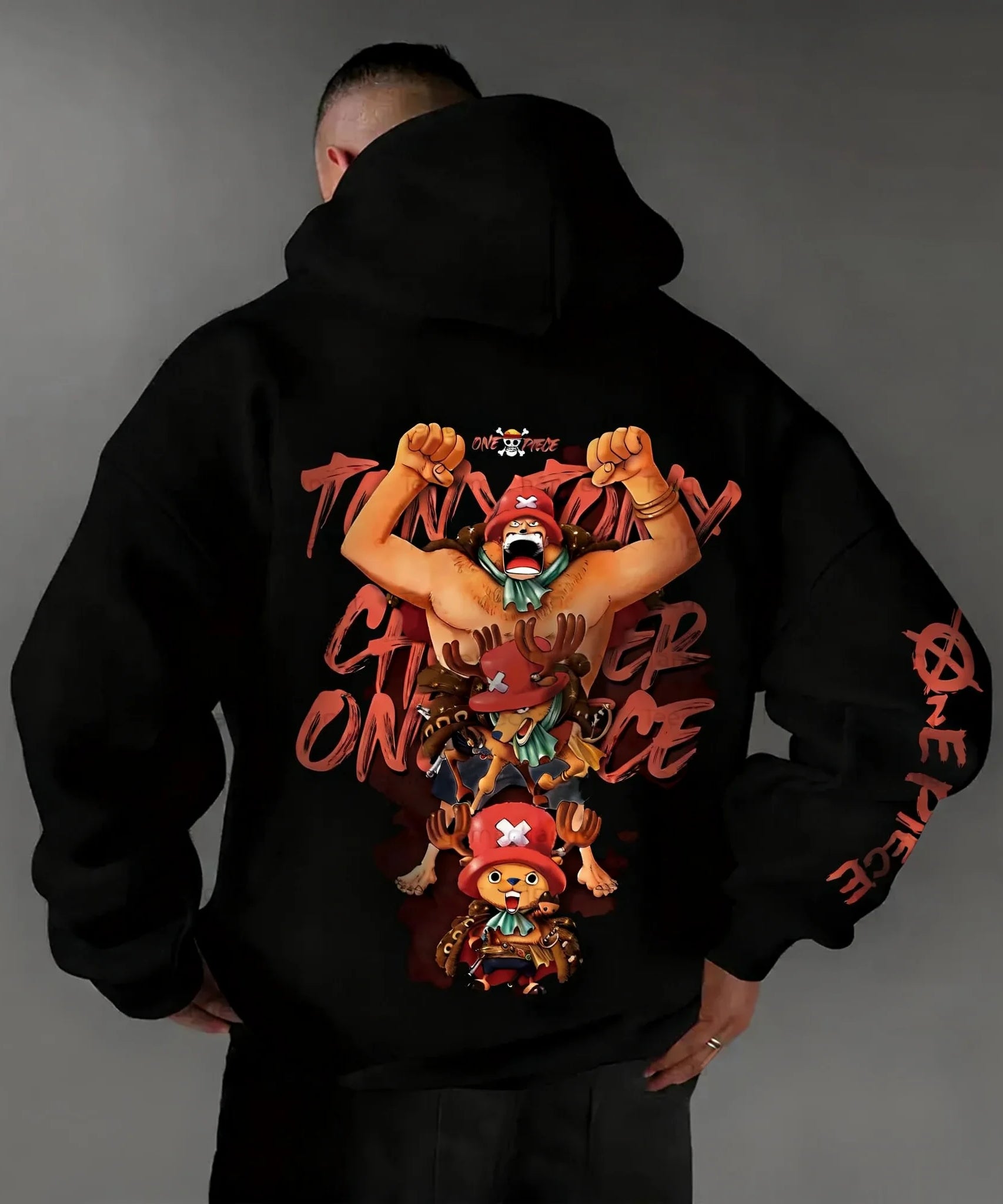 One Piece Chopper Graphic Pullover Hoodie Men Women New Autumn Winter Streetwear Oversized Casual Anime Print Hooded Sweatshirt