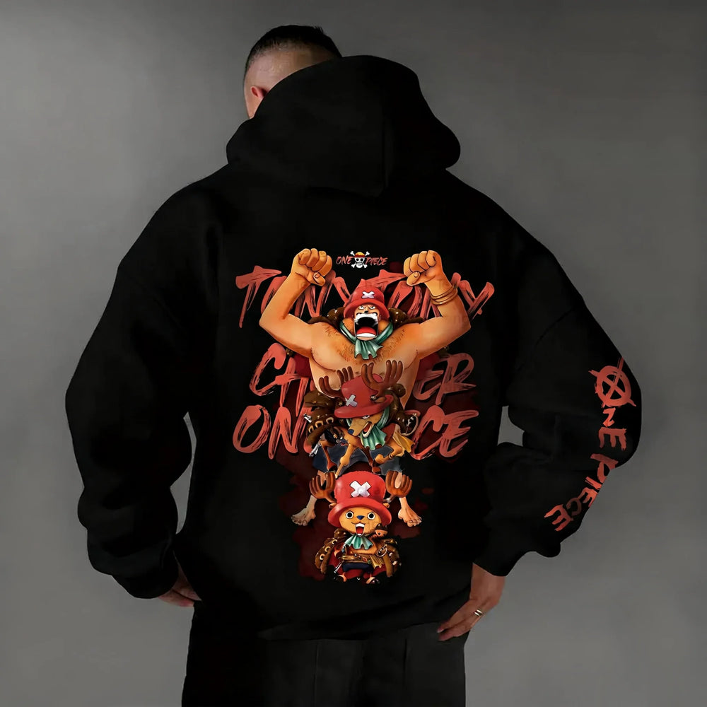 One Piece Chopper Graphic Pullover Hoodie — Oversized 2