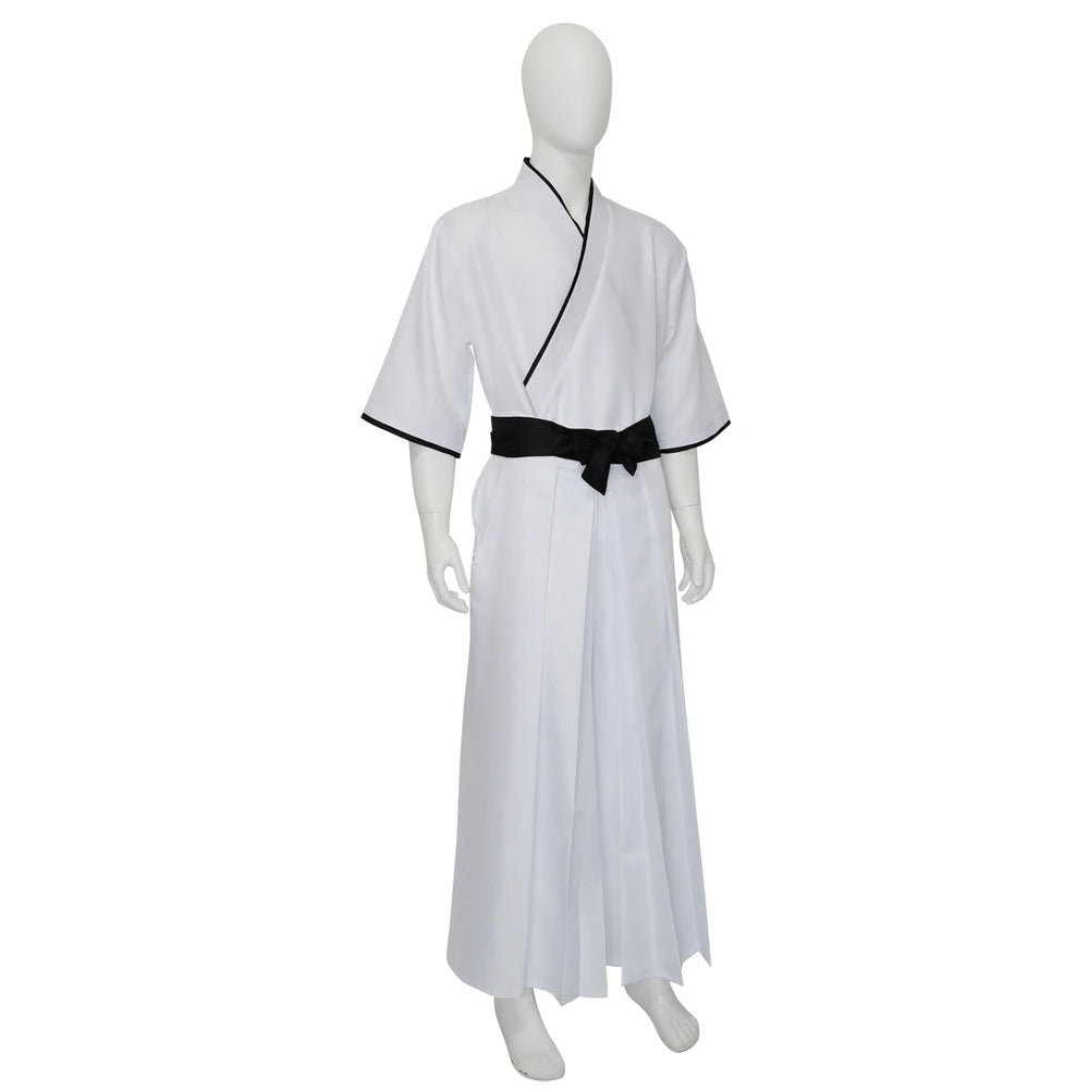 Bleach Hollow Ichigo Cosplay Costume — White Shinigami Kimono 3