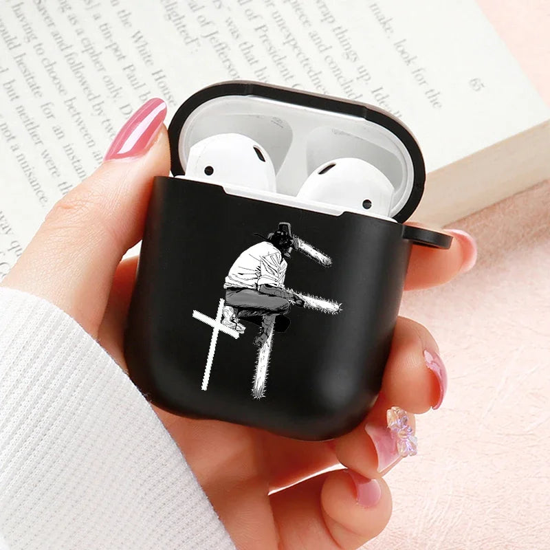 Anime Chainsaw Man Airpods Case for Apple Airpods Pro 2 1 2 3 Protective Denji Makima Aki Pochita Airpods Pro Case