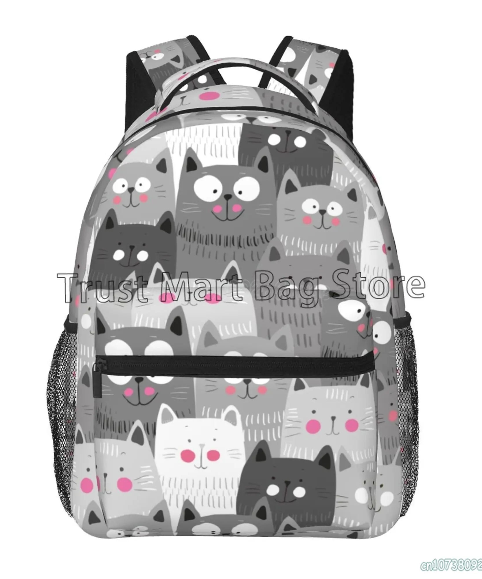Anime Neko Atsume Women Backpack Mochila for Girls Boys Travel Rucksack Cute Cat Printing Shoulder Bag for Teenages