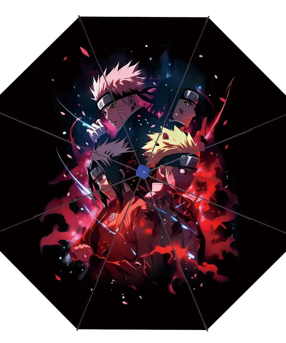 Naruto Umbrella Anime Personality Creative Fashion Sunscreen Student Fully Automatic Folding Umbrella Birthday Gift
