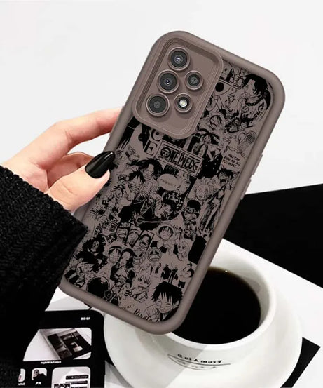 One Piece Nami D. Luffy Cute For Samsung A71 A52 A51 A34 A33 A22 A16 A15 A13 A04 A06 Note 20 Ultra 5G Eye Ladder Phone Case