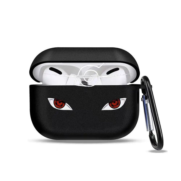 Anime Naruto Eyes Character AirPods Case – Soft Silicone Earphone Protective Cover for AirPods Pro & 1 2 3 4