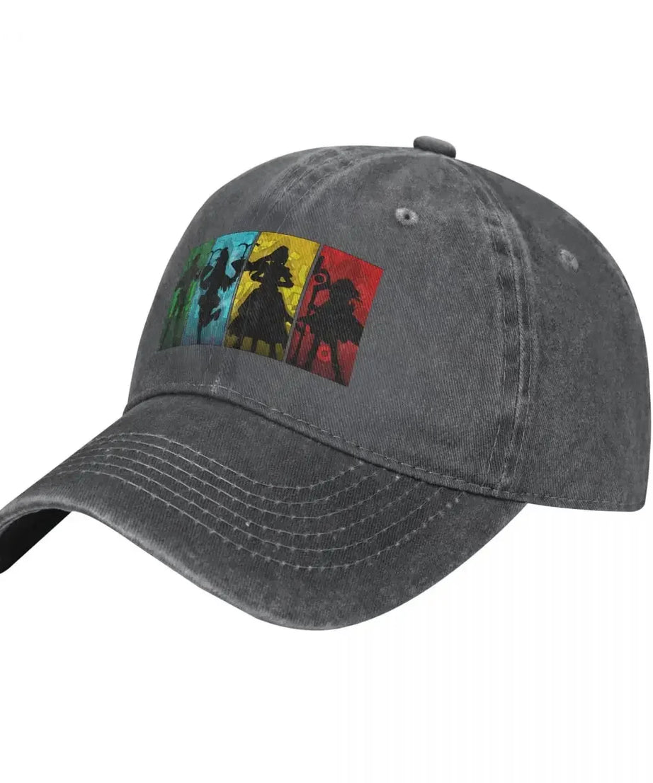 Anime Baseball Caps Hats Konosuba! Squad Silhouette Classic Dad Hat For Man Hip Hop Caps Sun Shade