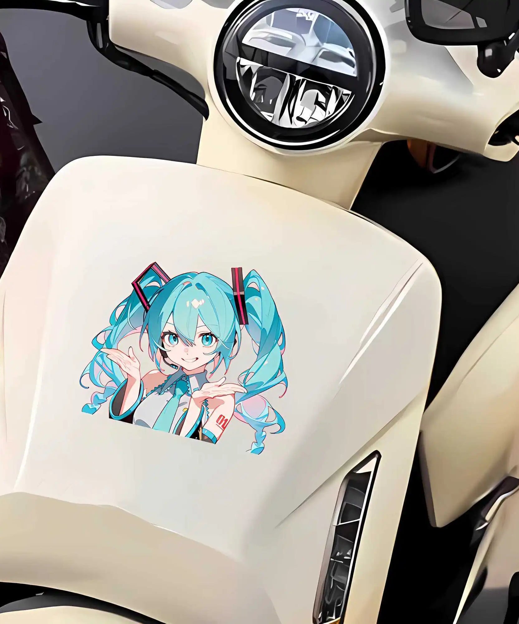 Hatsune Miku MIKU anime Animation Waterproof Car Sticker Personalized Decoration Electric Vehicle iPad Sticker