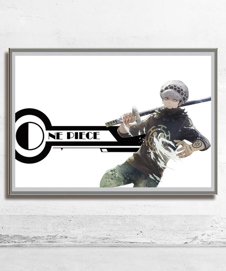 One Piece Wall Art – Trafalgar Law & Eustass Kid Anime Poster Decor