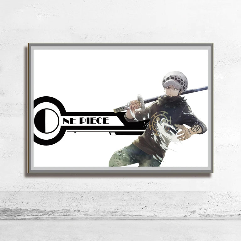 One Piece Wall Art – Trafalgar Law & Eustass Kid Anime Poster Decor