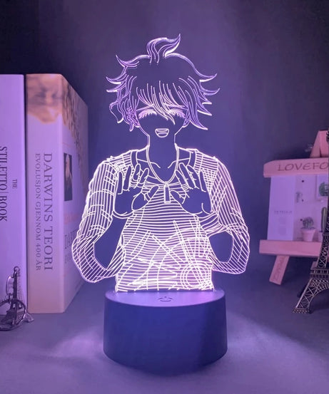 Anime Danganronpa V3 Nagito Komaeda Led Night Light Nagito Komaeda Game Figure Bedside Lamp for Bedroom Decor Kids Manga Gifts