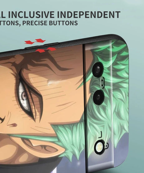 One Piece Anime Zoro Luffy For Google Pixel 9 8 7A 7 6A 6 5A 5 4 4A XL 5G Black Silicon Shockproof Shell Cover Phone Case