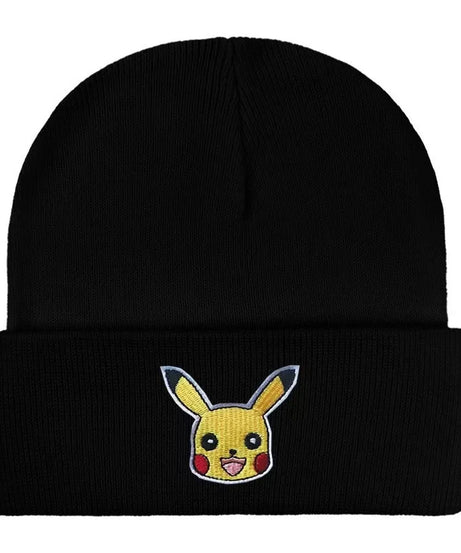 Pokemon Unisex Cotton Embroidered Beanies Casual Hats Knitted Winter Hat Hard Hip Hop Skull Bonnet Hat For Women Men