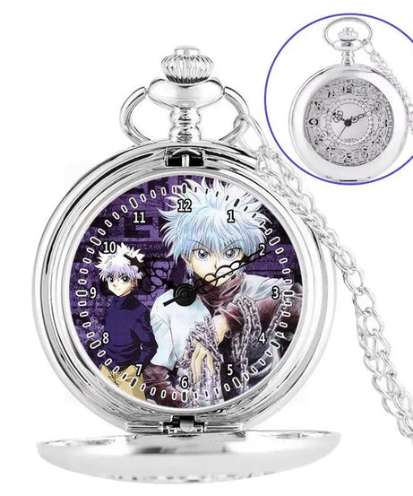 Anime two-dimensional full-time hunter pocket watch Killua Kura pickup Xiaojie personality necklace watch holiday gift