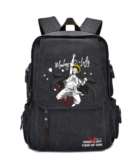 Anima One Piece Peripherals Luffy Ace Premium New Rucksack School Bag Trendy Large Capacity Backpack Bag Birthday Fan Gift