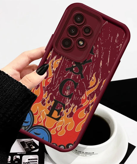 One Piece Nami D. Luffy Cute For Samsung A73 A71 A54 A53 A52 A51 A33 A32 A21S A14 A13 A12 A03 A04 A05 5G Eye Ladder Funda