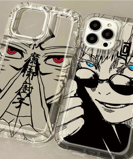 Jujutsu Kaisen Gojo Satoru Clear Case for IPhone 16 15 14 13 12 11 Pro Max 14 15 7 8 Plus X XR XS Max SE2020 Airbag Shockproof