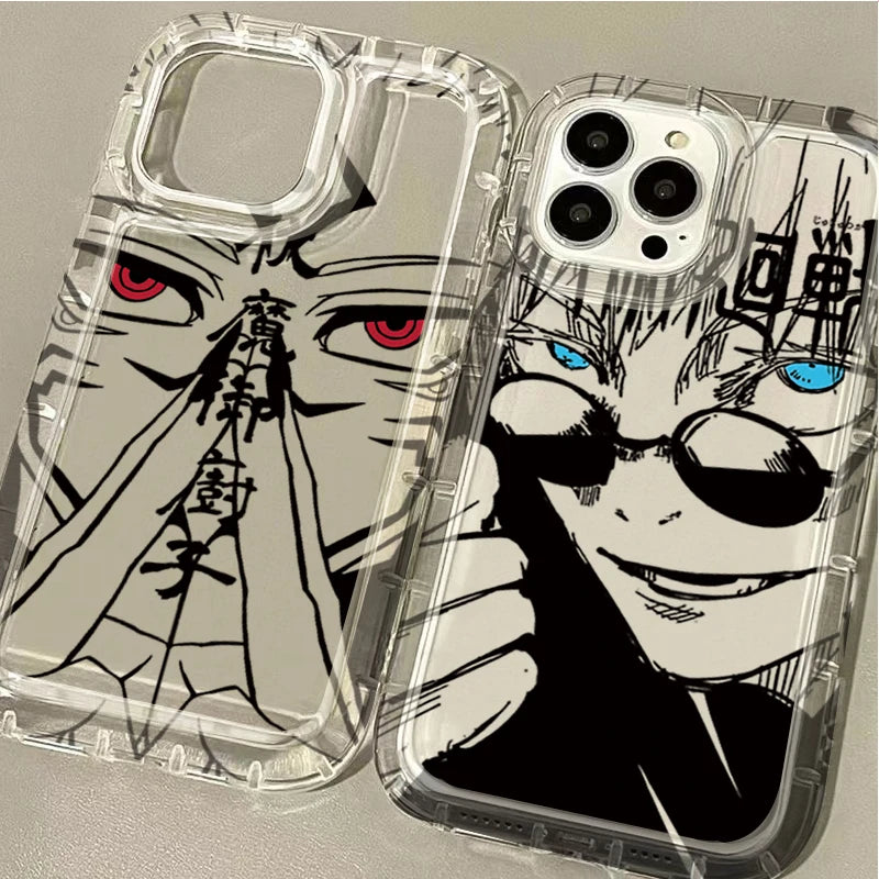 Jujutsu Kaisen Gojo Satoru Clear Case for IPhone 16 15 14 13 12 11 Pro Max 14 15 7 8 Plus X XR XS Max SE2020 Airbag Shockproof