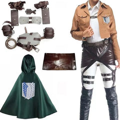 Attack on Titan Scout Regiment Cosplay Costume Full Set – Recon Corps Uniform & Cloak