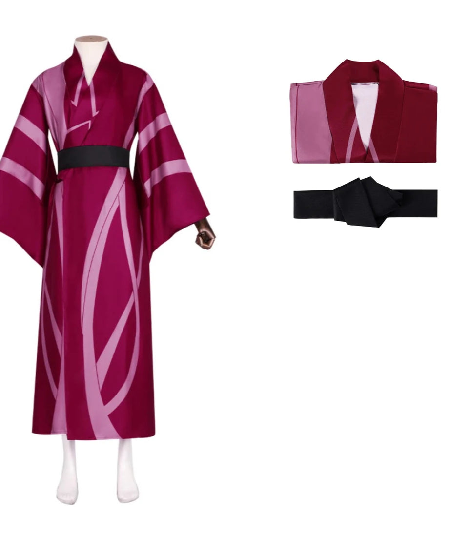 Demon Slayer Anime Peripheral Makomo Kanroji Mitsuri Kokushibo Nakime Costume  Style Kimono Cos Outfit Halloween Party