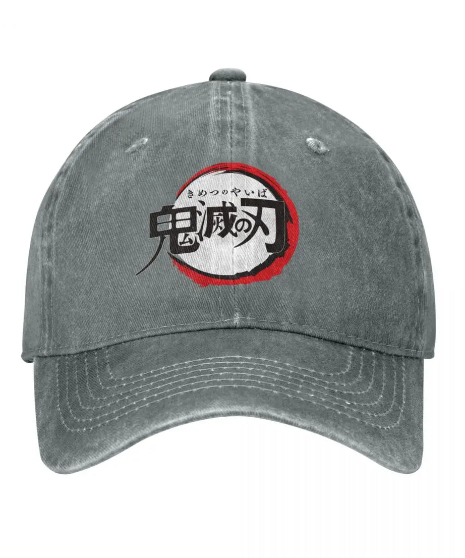 Demon Slayer Anime Baseball Caps Fashion Distressed Washed Snapback Cap Men Women Outdoor Activities Caps Hat