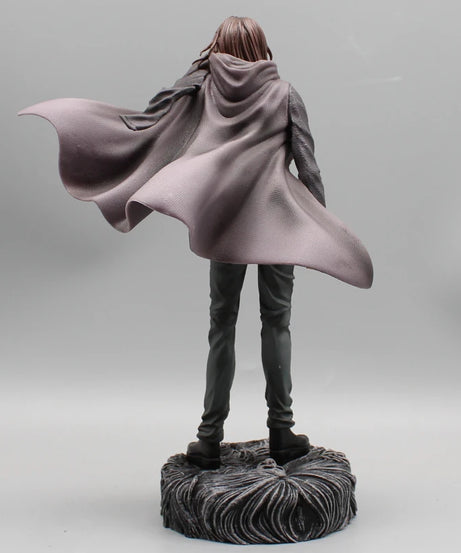 28cm Attack on Titan Figures Eren Jaeger Anime Action Figure Eren Jaeger Double Headed Statue PVC Collection Model Doll Boy Toys