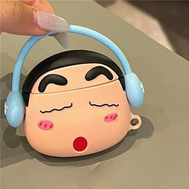 Crayon Shin-chan AirPods Case (AirPods 1 / 2 / 3 / Pro) — with Keychain 3
