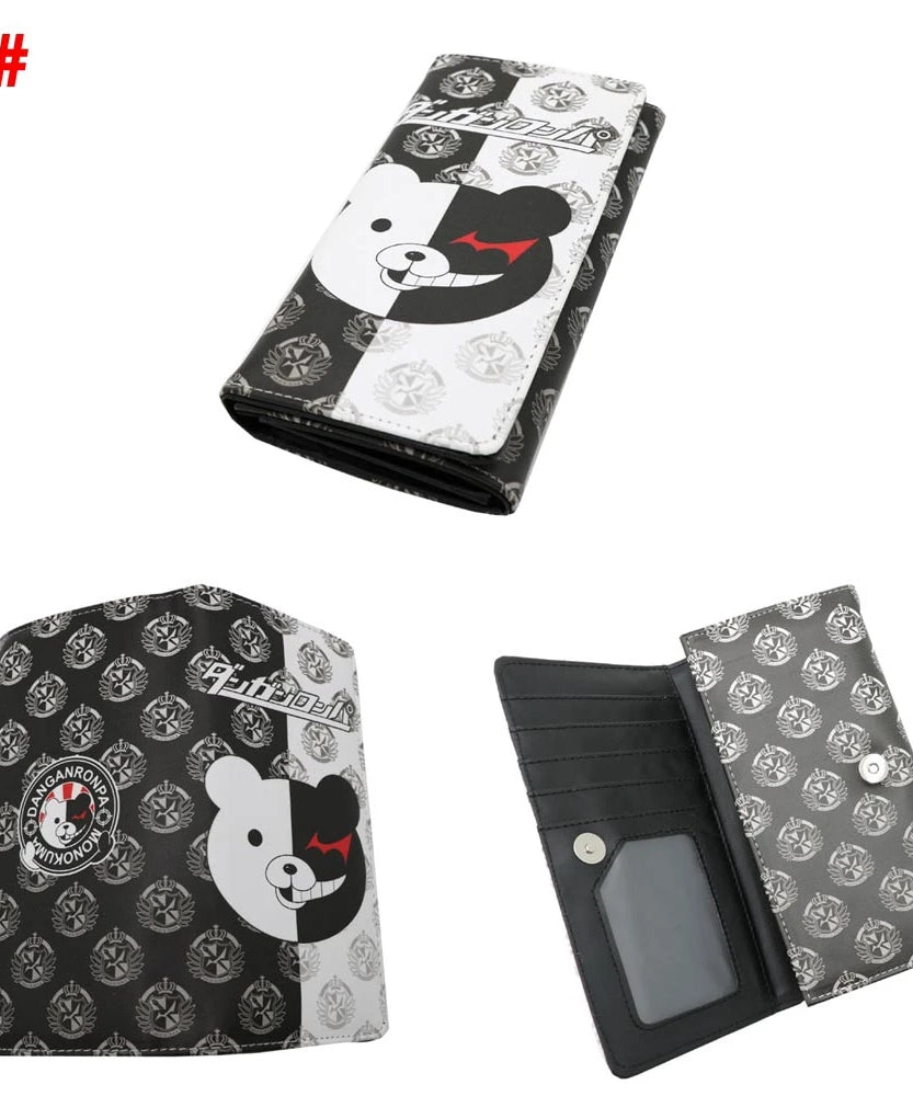 Anime Danganronpa Women Long Wallets Monokuma Men's Card Holders Purse