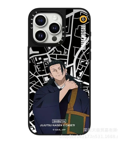 Jujutsu Kaisen Mirror Phone Case – Anti-Fall Anime iPhone 16 Pro Max