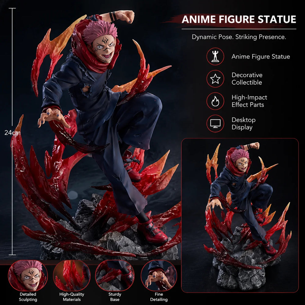Anime Jujutsu Kaisen Ryomen Sukuna PVC Statue Figure – Character Model Collectible 3