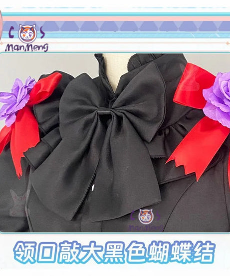 Tokisaki Kurumi Anime Date a Live Cosplay Nightmare Costume Carnival Halloween Black Gothic Long Lolita Dress Prop Woman Set