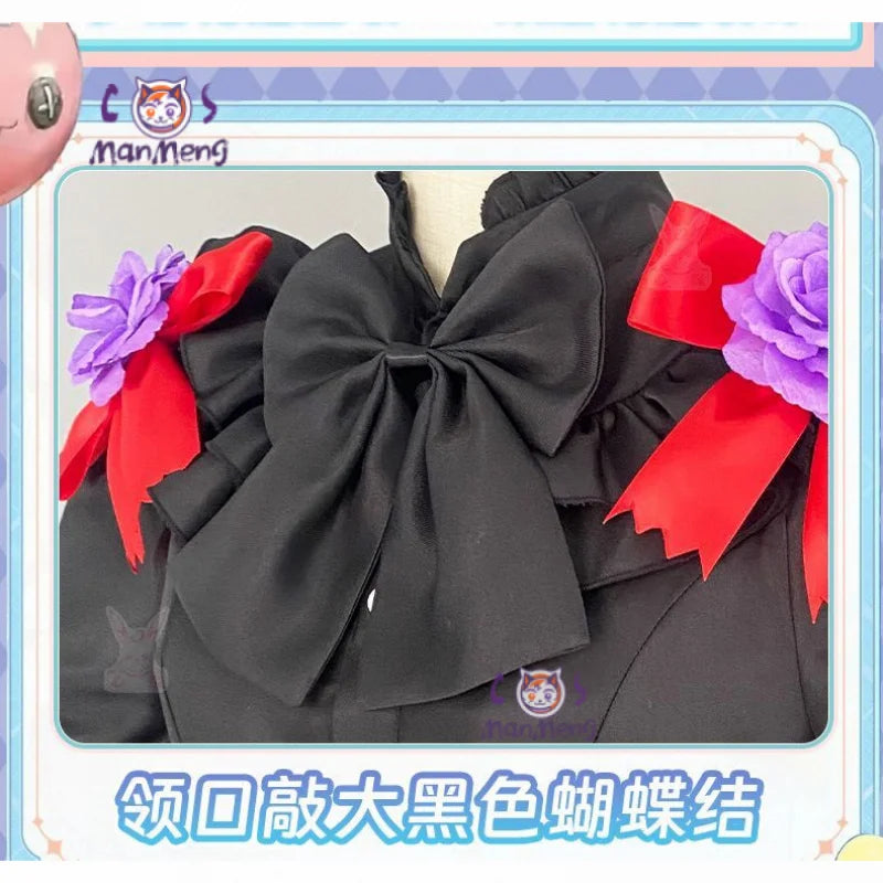 Tokisaki Kurumi Anime Date a Live Cosplay Nightmare Costume Carnival Halloween Black Gothic Long Lolita Dress Prop Woman Set