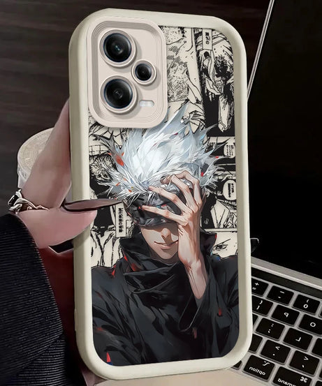 Jujutsu Kaisen Satoru Gojo Case For Xiaomi Redmi Note 13 14 12 11 Pro Plus 5G 12S 11S 10S 10 9 Redmi 14C 13C 12C 12 4G A3 A3X