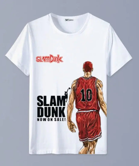 Slam Dunk T-shirt Sakuragi Hanamichi Akagi Haruko Rukawa Kaede Mitsui Hisashi Ryota anime basketball short-sleeved clothes gift