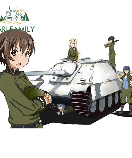 EARLFAMILY 13cm For ILLEGALSTREET X ANIME Window Fine Decal Sunscreen Car Sticker Anime Car Accessories Decoration